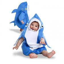 Disfraz De Tiburon Azul Para Bebe Envio En 24h