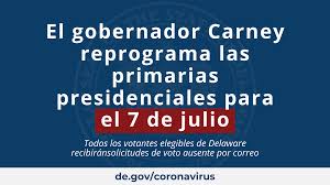 A medianoche el servel dio por finalizado el plazo para declarar candidaturas e inscribir primarias presidenciales y parlamentarias, que en chile son un trámite vinculante, pero no obligatorio. El Gobernador Carney Reprograma Las Primarias Presidenciales Para El 7 De Julio State Of Delaware News