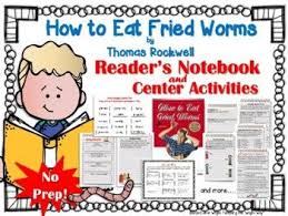 How To Eat Fried Worms Book Study And Center Activities In 2020 Book Study Patricia Polacco Books Readers Notebook
