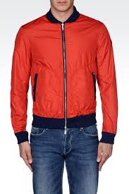The jacket has a dark red silk lining. Armani Jeans Bomber Jacket Off 76 Buy