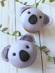 Koala Cupcakes Cute Easy To Make Koala Cupcakes Australia Day Ideas Animal Birthday Cakes Monkey Birthday Cakes Australia Cake