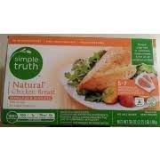 Federal regulations do not permit the use of hormones in chicken. Simple Truth Natural Chicken Breast Calories Nutrition Analysis More Fooducate