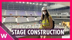 In bringing russian woman to the eurovision stage, manizha sangin continues her practice of layering her music and performances with symbols that help bring the message home. Eurovision 2021 Stage Construction We Tour Rotterdam Ahoy During Load In Youtube