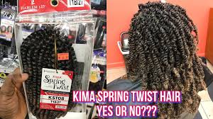 Crochet & latch hook method for installation. Harlem 125 Kima Spring Twist Hair Review To Buy Or Not To Buy Youtube