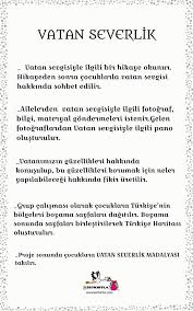 Vatan Severlik Proje Degerler Egitimi Egitim Okul Oncesi Okul