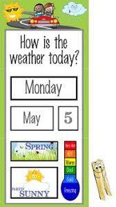 Road Trip Classroom Weather Chart