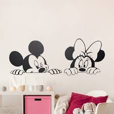 Maybe you would like to learn more about one of these? Cartoon Wall Stickers Kids Bedroom Art Decor Cute Mickey Minnie Mouse Baby Nursery Vinyl Wallpaper Decals Lw28 Buy At The Price Of 3 00 In Aliexpress Com Imall Com
