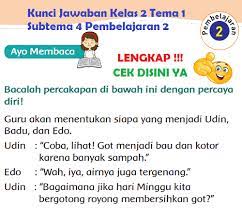 Kembangkanlah paling sedikit lima kata kunci yang telah kamu tuliskan sebelumnya menjadi kalimat lengkap kunci jawaban tema 6 kelas 5 halaman 64. Lengkap Kunci Jawaban Kelas 2 Tema 1 Subtema 4 Pembelajaran 2 Simple News Kunci Jawaban Lengkap Terbaru