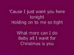 All I Want For Christmas Is You Lyrics Yours Lyrics Xmas Songs Unspoken Words