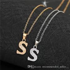 Girl, saafia, pure, clear, crystal ; Wholesale English Alphabet S Gold Silver Friend Name Letters Pendant Necklace Sign Word Chain Tiny Initial Letter Lucky Woman Mother Mens Family Gifts Jewelry From Recommended Seller 2 72 Dhgate Com