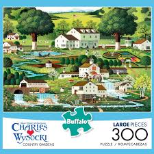 Maybe you would like to learn more about one of these? Buffalo Games Country Gardens Charles Wysocki 300 Large Piece Jigsaw Puzzle Toys Games Puzzles