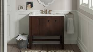 Note how the temperature control handles for the sink are on the side, rather than on the top next to the faucet. Discover Your Style Explore 6 Designer Bathrooms Kohler