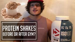 protein shakes before or after workout