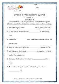 1st grade worksheets are used for helping kids learning in the first grade in primary schools. Grade 3 Vocabulary Worksheets Week 7 Lets Share Knowledge