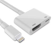 Wholesale Lighting To Hdmi Hd Digital Audio Av Adapter With Charging Port For Ios White From China