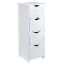 Get free shipping on qualified white bathroom cabinets & storage or buy online pick up in store today in the bath department. White 4 Drawer Bathroom Storage Unit Christow