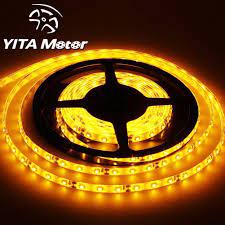 Turnigy high density light strips come with 60 leds per meter, and the leds are arranged in sets i've tried many different ways to illuminate my quads, and these turnigy lights are simply the best. Yitamotor Yellow Amber 12v Dc Flexible Led Strip Lights 16 4ft 5m Led Light Strips 300 Units 3528 Leds Waterproof Ip 65 Lighting Strips Led Tape Amazon In Home Kitchen