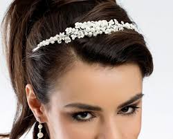 Perlen Haarreif Diadem Bild 1 Brautschmuck Diadem Brautfrisuren Haarreif