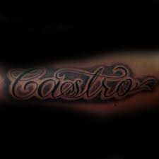 There are thousands of tattoo fonts out there, each with their own quirks, charms, and personalities. 50 Last Name Tattoos For Men Honorable Ink Ideas