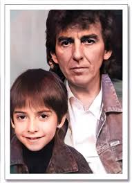 George Harrison and his son