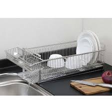 楽天市場 水切りラック スリム 横置き 箸置き付 水切りかご ステンレス 日本製 水切りトレー 大容量 水切りざる 洗い桶 網目 食器 キッチン収納 水切りバスケット シンク収納 おしゃれ 省スペース コンパクト 国産 水が流れる 皿立て 35729 sk d 便利生活 マイ