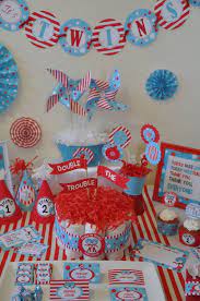 Seuss hat is the perfect gift for a cat in the hat fan! Non Personalized Deluxe Pdf Printable Twins Baby Shower Party Package Twin Boys Baby Shower Seuss Baby Shower Dr Seuss Baby Shower