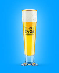Pilsner Beer Glass Mockup In Cup Bowl Mockups On Yellow Images Object Mockups