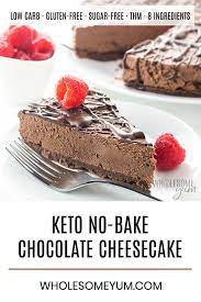 Keto No Bake Chocolate Cheesecake Chocolate Cheesecake Recipes Low Carb Recipes Dessert No Bake Chocolate Cheesecake