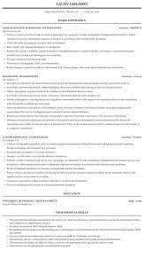 Radiologic Technologist Resume Sample Mintresume