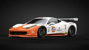 May 17, 2021 · mclaren and gulf oil signed a deal that made them 'strategic partners' (whatever that is) back in july last year, and we secretly hoped that this year's f1 car would carry the iconic light. Gulf Racing Ferrari 458 2 Car Livery By Xcolomb1anx Community Gran Turismo Sport