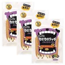 ディンゴ (Dingo) 犬 おやつ カミカミリッチグルメチキンガム11本入 3個セット 牛皮と豚皮の2種類のガムとたっぷりのチキンで愛犬大満足  ストレス解消やイタズラ噛み防止に役立つ よく噛むことで歯の汚れや歯垢を落とす