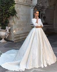 Eva Lendel Romantic Feminine Ball Gown Wedding Dress Wedding Dresses Lace Ballgown Modest Wedding Dresses