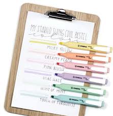 The colours are so so so pretty omgg !! Marker Highlighter Stabilo Swing Cool Pastel Set 6pc Wallet Sw275 6 08