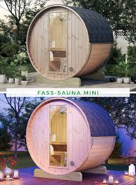 Finntherm Fass Sauna Mini 160 Fasssauna Aussentoilette Sauna