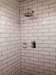 Traditional Looking Tiled Shower Area With Original Soap Holder Shower Tile Soap Holder Shower
