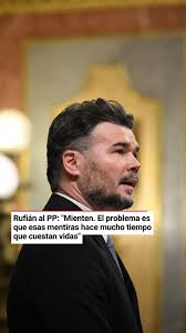 Rufián al PP: "Mintieron con Irak, el Prestige, el Yak-42, el 11M, el metro  de Valencia, el Alvia de Galicia, las 7.291 personas abandonadas en Madrid  porque, total, iban a morir igual, y ahora con la ...
