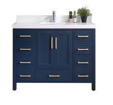 Grove 42 white bathroom vanity. Willow Collections 42 In W X 22 In D Vanity In Hale Navy Blue With 5 Cm White Quartz Willow Bathroom Vanity