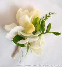 Freesia Sweetpea Corsage Brides Flowers Bouquet Corsage Wedding Wedding Flowers