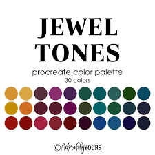 Jewel Tones Color Palette Procreate Palette Procreate Etsy In 2020 Jewel Tone Color Palette Jewel Tone Colors Jewel Colours Palette