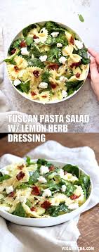 Tuscan Pasta Salad With Lemon Vinaigrette Vegan Richa Recipe Tuscan Pasta Pasta Salad With Spinach Summer Pasta Salad
