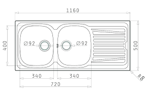 Bathroom Sink Size Guide Sizes Sinks Standard Kitchen Double