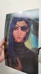 Got today my 4 Posters with Vi and Caitlyn from Rarellano Art ❤️💙, Two  regular Posters with standard Vi and standard Caitlyn and two  "2in1-Image"-3D Posters where standard Vi and Caitlyn are switching ...