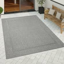 Kostenlose lieferung an den aufstellort sowie kostenlose rückgabe für qualifizierte artikel. In Outdoor Teppich Kuchenteppich Einfarbiges Design Sisal Optik Bordure Grau Kaufen Bei Diva Teppich Center