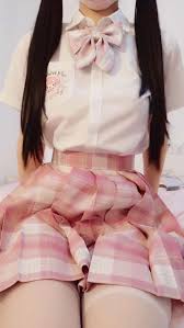 萌白酱(一口幼桃、甜味弥漫) - 白衬衫吊带开档JK白丝[2V／1.31GB] - 呦糖社-呦糖社