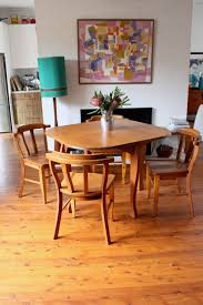 Silky Oak Dining Table With Matching Nesting Chairs Pick Up Sydney By Tribecasvintage On Etsy Oak Dining Table Dining Table Nest Chair