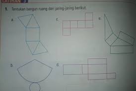 Tentukan Bangun Ruang Dari Jaring Jaring Berikut Brainly Co Id