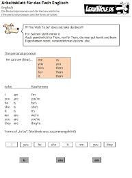 Die personalpronomen und die formen von to be. Ubungen Englisch Grammatik Kostenlos Zum Download Lernwolf De