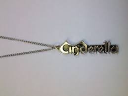 Vintage Cinderella Necklace Pendant Heavy Metal Hair Band 80s Rock And Roll Music Deadstock Pendant Metallic Hair Necklace