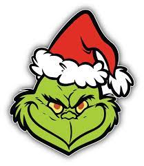 The Grinch Cartoon Face Sticker Bumper Decal Etsy Grinch Face Svg Grinch Images Grinch