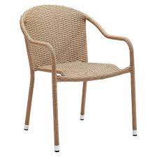 Crosley Palm Harbor Outdoor Wicker Stackable Chairs Set Of 4 Light Brown Patio Furniture Deals Patio Dining Chairs Outdoor Wicker